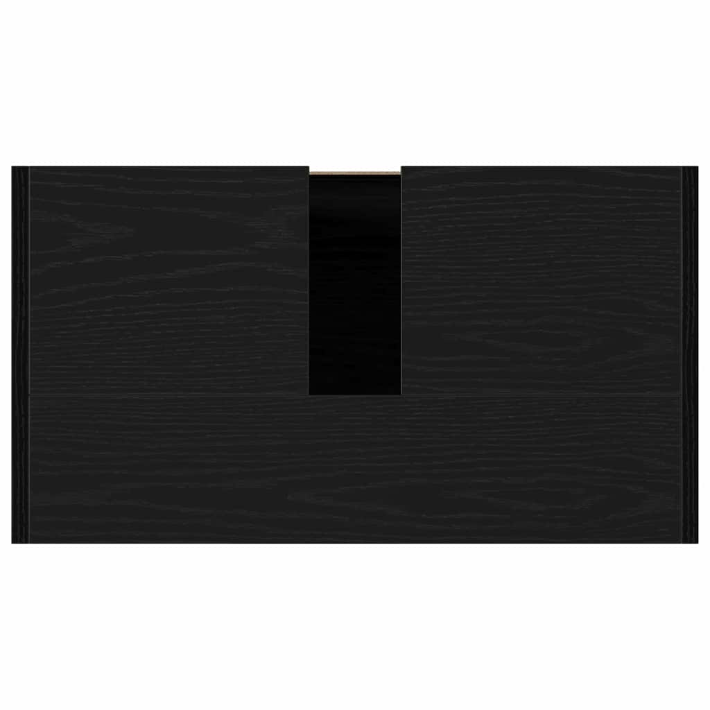 Mobile da bagno Rovere Nero 60 x 33 x 61 cm Legno multistrato 862509