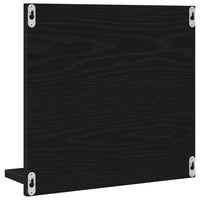 Specchio da Bagno Rovere Nero 40x10,5x37 cm Legno Multistrato 862524