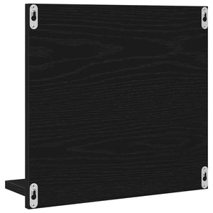 Specchio da Bagno Rovere Nero 40x10,5x37 cm Legno Multistrato 862524