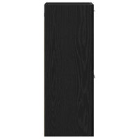 Mobile da Bagno Rovere Nero 30 x 30 x 80 cm Legno multistrato 862531