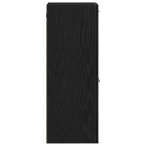Mobile da Bagno Rovere Nero 30 x 30 x 80 cm Legno multistrato 862531