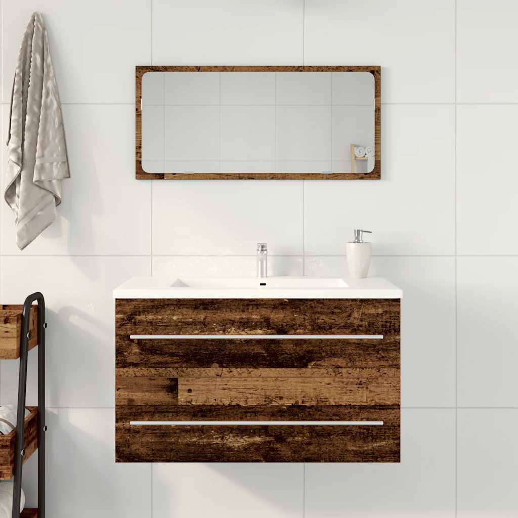 Mobile Lavabo Bagno Legno Antico 80x38,5x48cm Legno Multistrato 862533