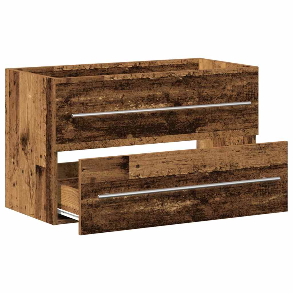 Mobile Lavabo Bagno Legno Antico 80x38,5x48cm Legno Multistrato 862533