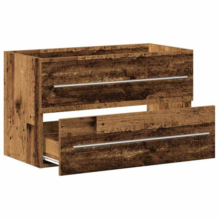 Mobile Lavabo Bagno Legno Antico 80x38,5x48cm Legno Multistrato 862533