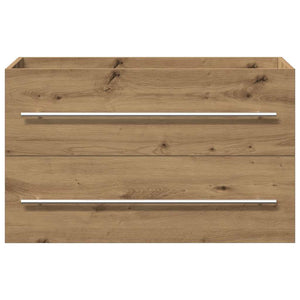 Mobile Lavabo Bagno Artigianale 80x38,5x48 cm Legno Multistrato 862534