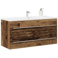 vidaXL Mobile Lavabo Bagno Legno Antico 100x38,5x48 cm in Truciolato