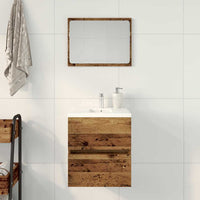 Mobile Lavabo da Bagno Legno Antico 41x38,5x45 cm in Truciolato 862539