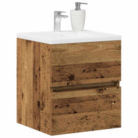 Mobile Lavabo da Bagno Legno Antico 41x38,5x45 cm in Truciolato 862539