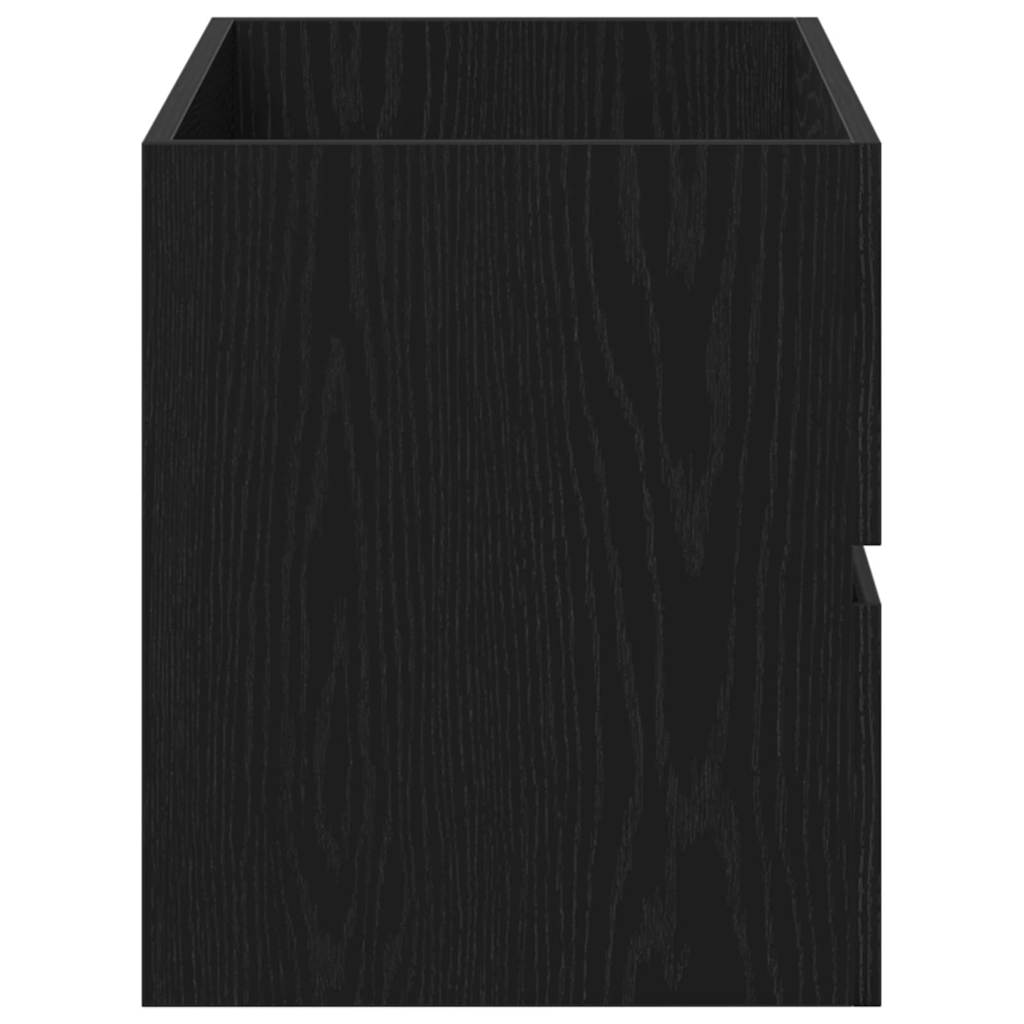 Mobile Lavabo Rovere Nero 80x38,5x45 cm in Legno Multistrato 862543
