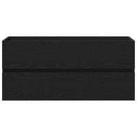 Mobile Lavabo Rovere Nero 100x38,5x45 cm Legno Multistrato 862545