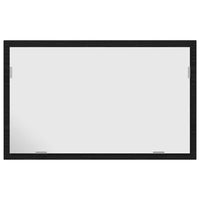 Specchio da Bagno con Luci LED-Specchio per Bagno Rovere Nero 60x8,5x37 cm