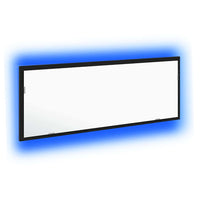 Specchio da Bagno LED-Specchio decorativo con LED Rovere Nero 100 x 8,5 x 37 cm Vetro