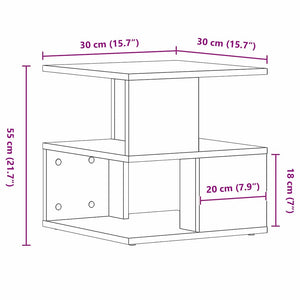 Tavolo laterale rovere artigianale 40 x 40 x 40 cm 862604