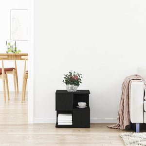 Tavolo laterale Rovere nero 40 x 40 x 40 cm Legno multistrato 862605