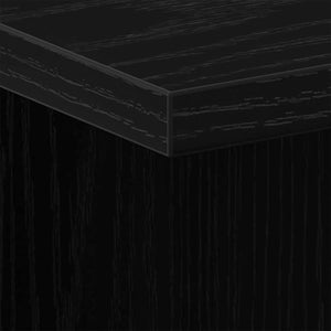 Armadio da Notte Rovere nero 35 x 35 x 55 cm Legno multistrato 862617