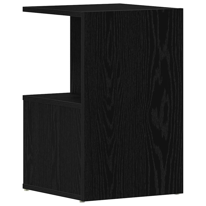 Armadio da Notte Rovere nero 35 x 35 x 55 cm Legno multistrato 862617