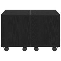 Tavolino da Salotto-Tavolino da soggiorno-Tavolo Rovere nero 60 x 60 x 38 cm