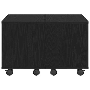 Tavolino da Salotto-Tavolino da soggiorno-Tavolo Rovere nero 60 x 60 x 38 cm