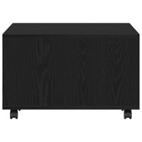 Tavolino da Salotto-Tavolino da soggiorno-Tavolo Rovere nero 60 x 60 x 38 cm