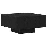 Tavolino da Salotto-Tavolino da soggiorno-Tavolo Rovere nero 60 x 60 x 31.5 cm