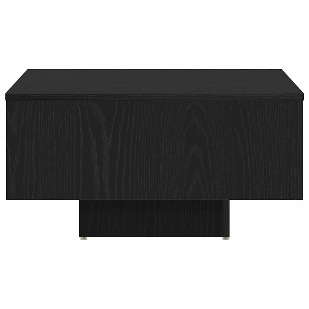 Tavolino da Salotto-Tavolino da soggiorno-Tavolo Rovere nero 60 x 60 x 31.5 cm