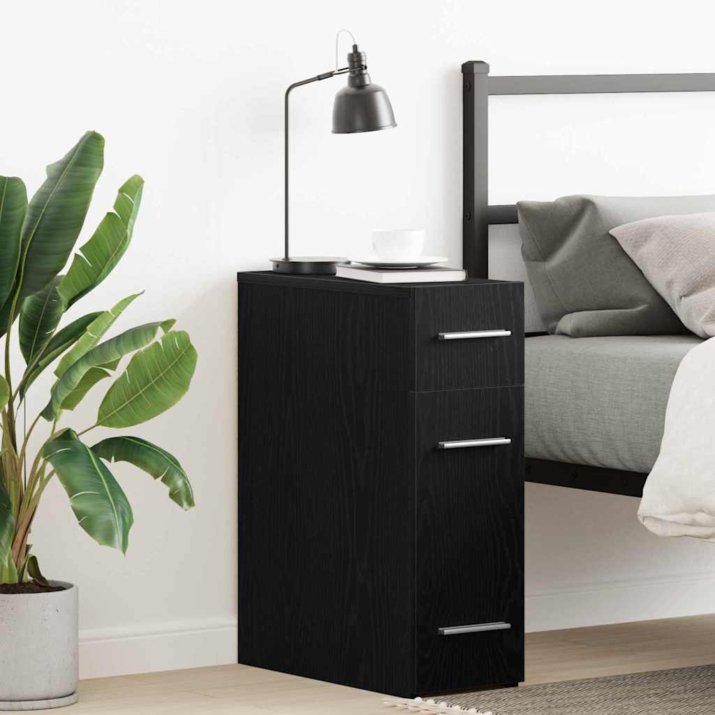 Mobile da farmacia Rovere nero 20 x 45.5 x 60 cm 862637