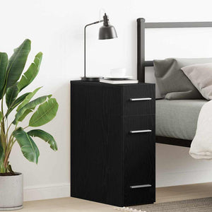 Mobile da farmacia Rovere nero 20 x 45.5 x 60 cm 862637