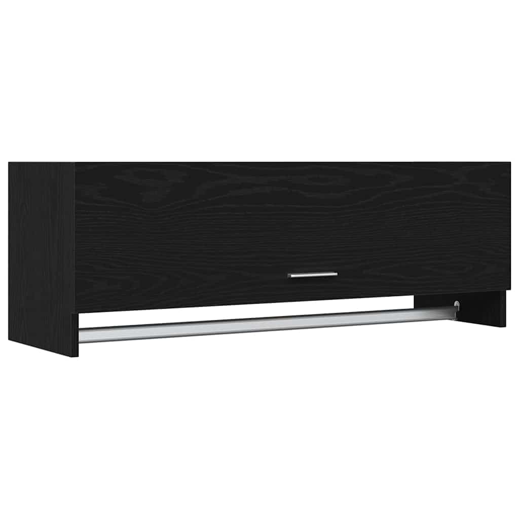 Guardaroba con porta Nero 100 x 32.5 x 35 cm Legno multistrato 862657