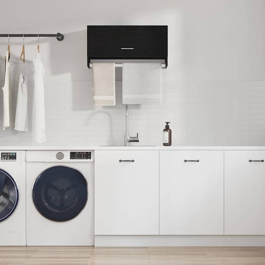 Guardaroba con porta Nero 70 x 32.5 x 35 cm Legno multistrato 862658