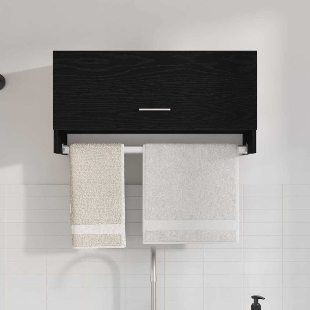 Guardaroba con porta Nero 70 x 32.5 x 35 cm Legno multistrato 862658