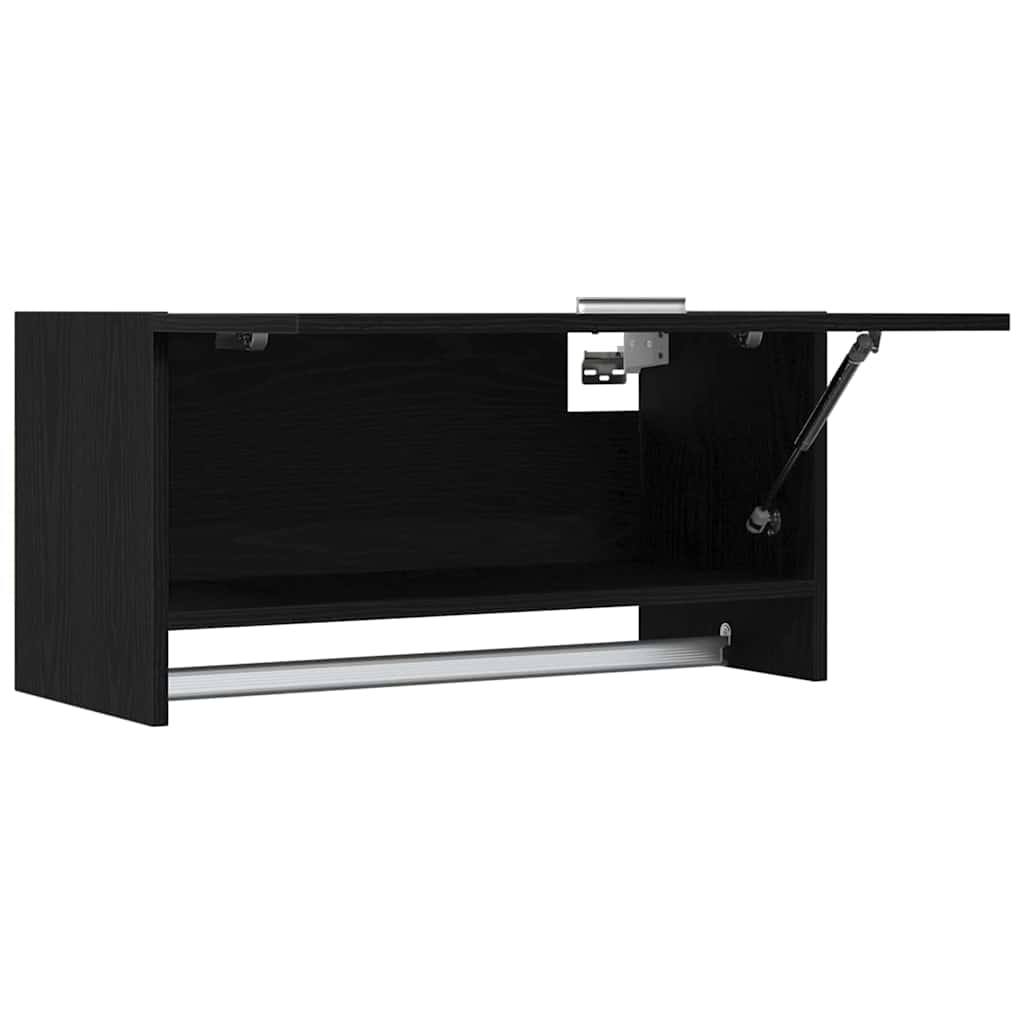 Guardaroba con porta Nero 70 x 32.5 x 35 cm Legno multistrato 862658