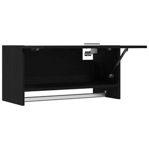 Guardaroba con porta Nero 70 x 32.5 x 35 cm Legno multistrato 862658