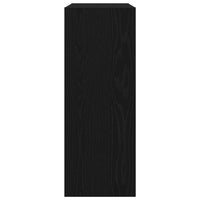 Tavolo consolle Rovere nero 78 x 30 x 80 cm Legno multistrato 862659