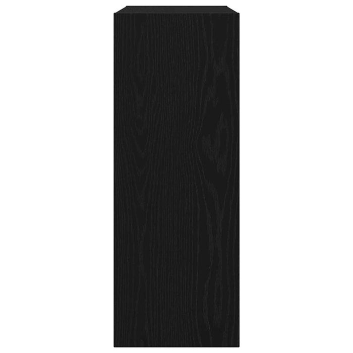 Tavolo consolle Rovere nero 78 x 30 x 80 cm Legno multistrato 862659