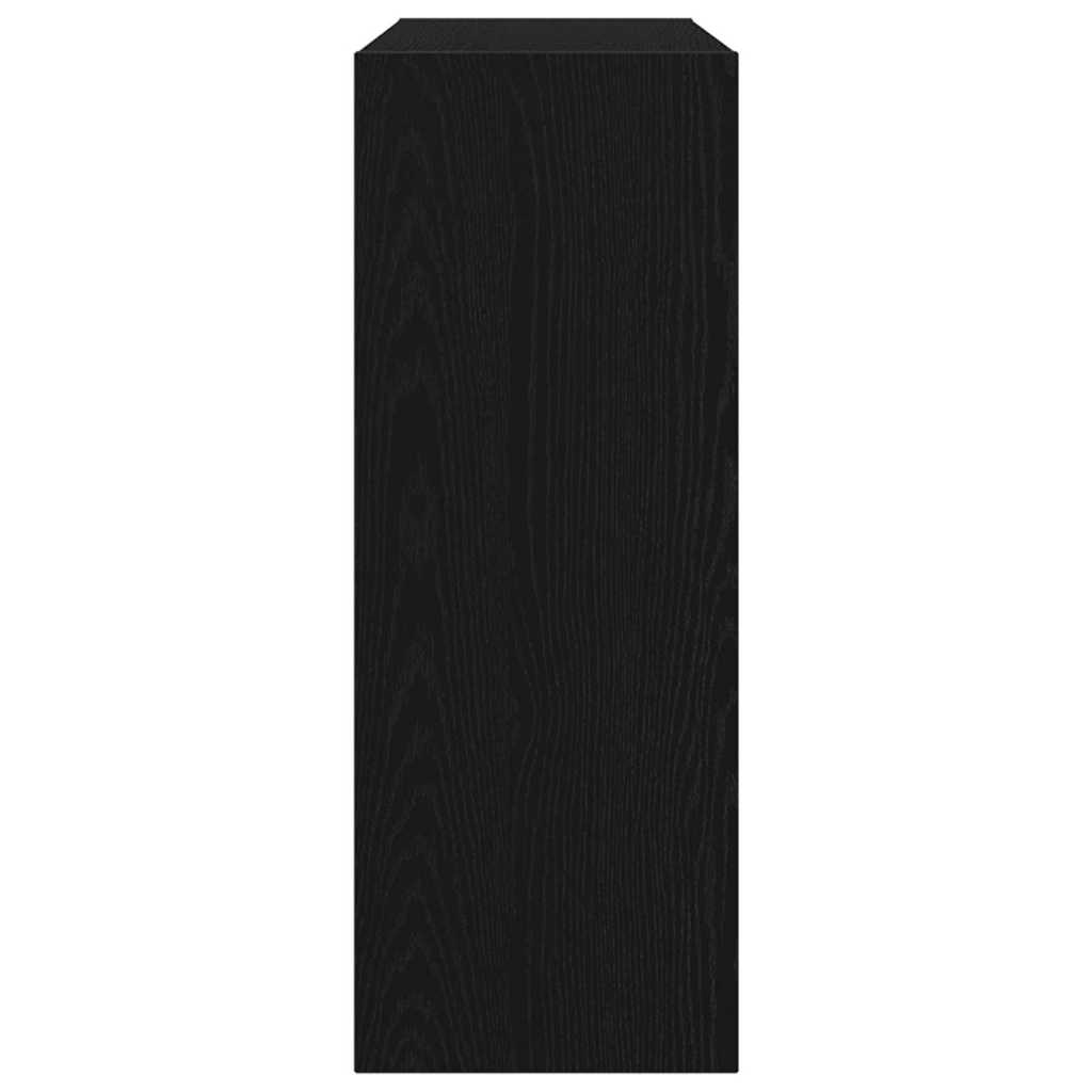 Tavolo consolle Rovere nero 105 x 30 x 80 cm Legno multistrato 862660