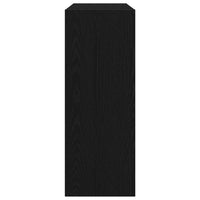 Tavolo consolle Rovere nero 105 x 30 x 80 cm Legno multistrato 862660