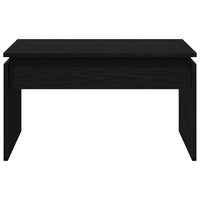 Tavolino da Salotto-Tavolino da soggiorno-Tavolo Rovere Nero 68 x 50 x 38 cm