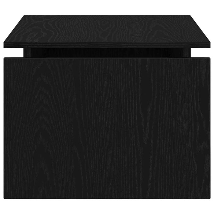 Tavolino da Salotto-Tavolino da soggiorno-Tavolo Rovere Nero 68 x 50 x 38 cm