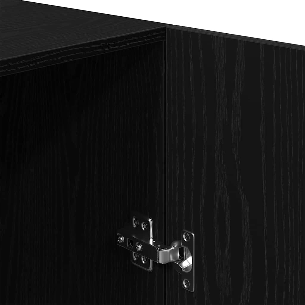 Mobile per lavatrice Rovere nero 70.5 x 71.5 x 91.5 cm 862667