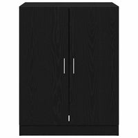 Mobile per lavatrice Rovere nero 70.5 x 71.5 x 91.5 cm 862667