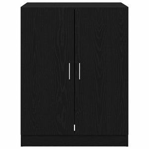 Mobile per lavatrice Rovere nero 70.5 x 71.5 x 91.5 cm 862667