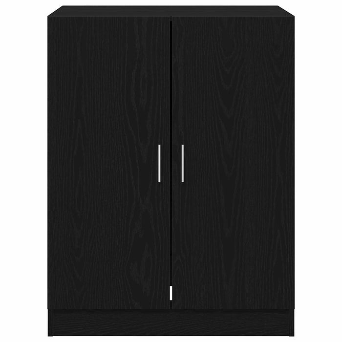 Mobile per lavatrice Rovere nero 70.5 x 71.5 x 91.5 cm 862667