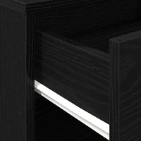 Armadio contenitore con ruota Rovere nero 46 x 36 x 59 cm 862673