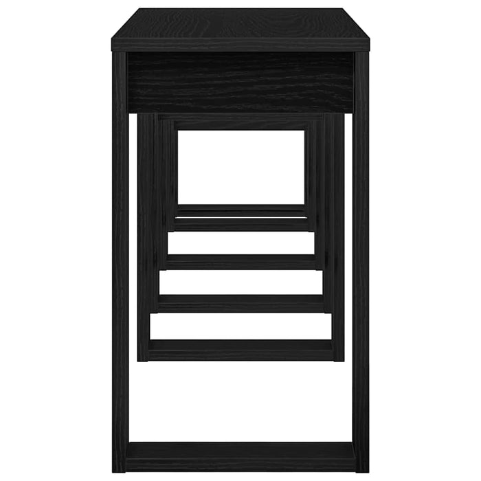 Tavolo Nesting 3 pcs Rovere nero 61 x 28 x 47 cm 862677