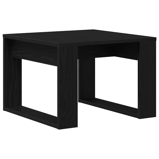 Tavolino da Salotto-Tavolino da soggiorno-Tavolo Rovere Nero 50 x 50 x 35 cm 180788