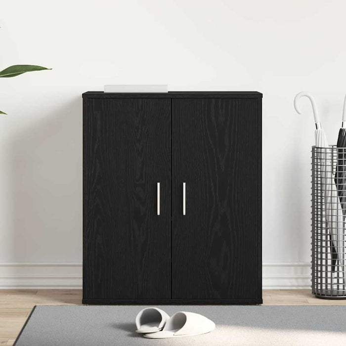 Scarpiera Rovere nero 60 x 35 x 70 cm Legno multistrato 862682