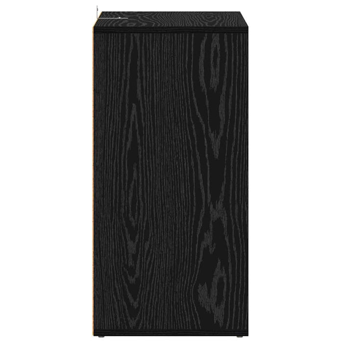 Scarpiera Rovere nero 60 x 35 x 70 cm Legno multistrato 862683