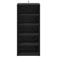 Scarpiera 2 pcs Rovere nero 32 x 35 x 70 cm Legno multistrato 862687