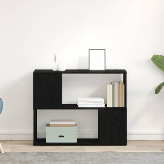 Set mobile TV-Credenza per TV Rovere Nero 80 x 24 x 63 cm Legno multistrato