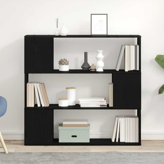 Set mobile TV-Credenza per TV Rovere Nero 100 x 24 x 94 cm Legno multistrato